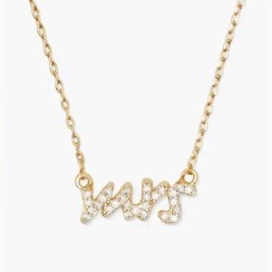 Kate Spade Pave Mrs Necklace